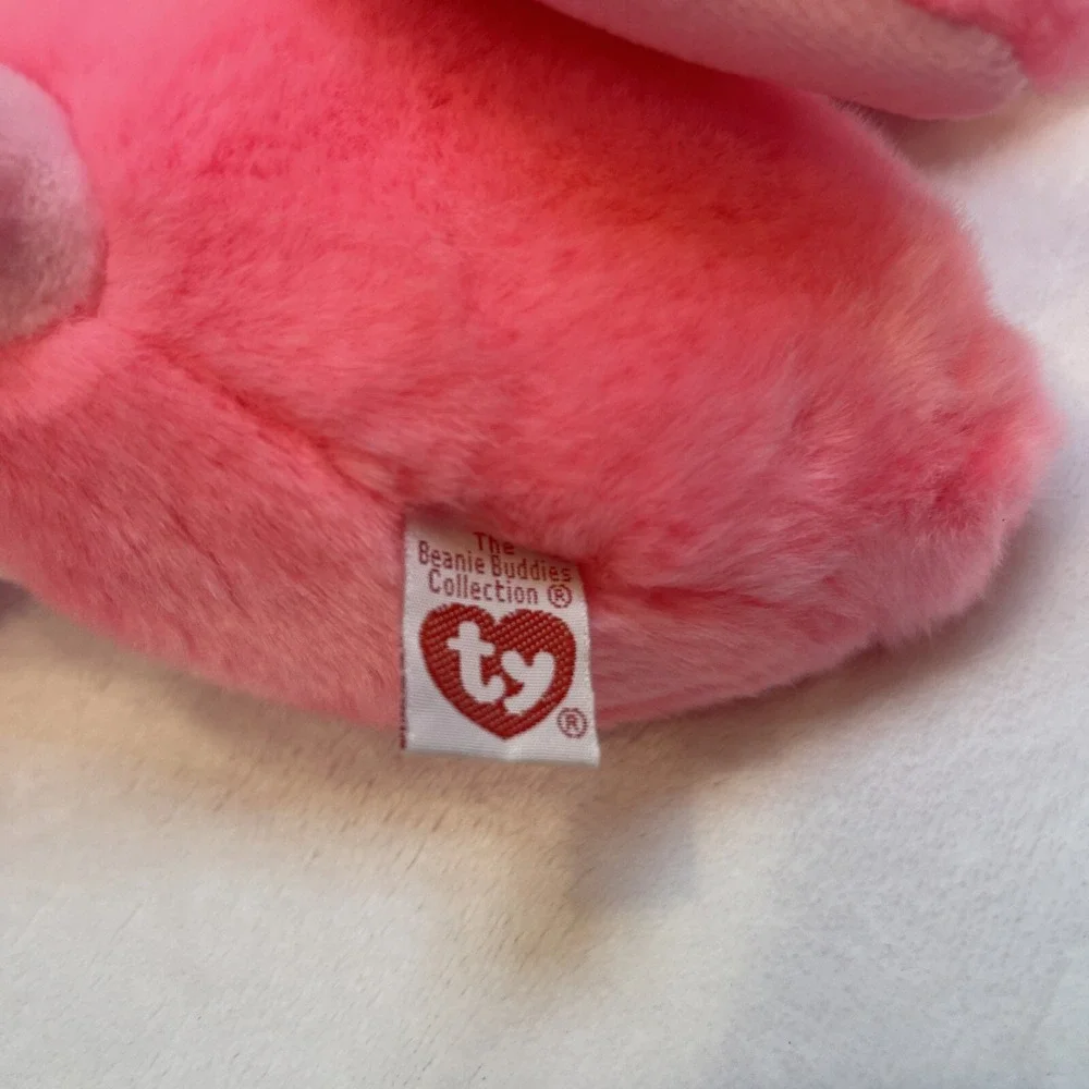 TY Beanie Buddy Pink Flamingo Plush Stuffed Animal Toy Retired‎